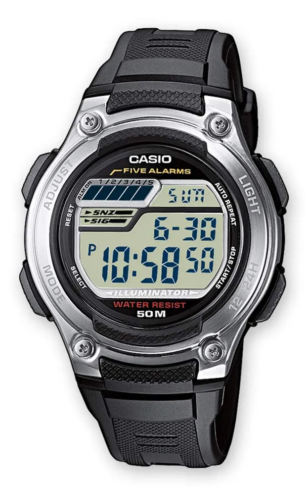 casio-collection-w-212-herrenuhr-digital-schwarz-5-bar image 1