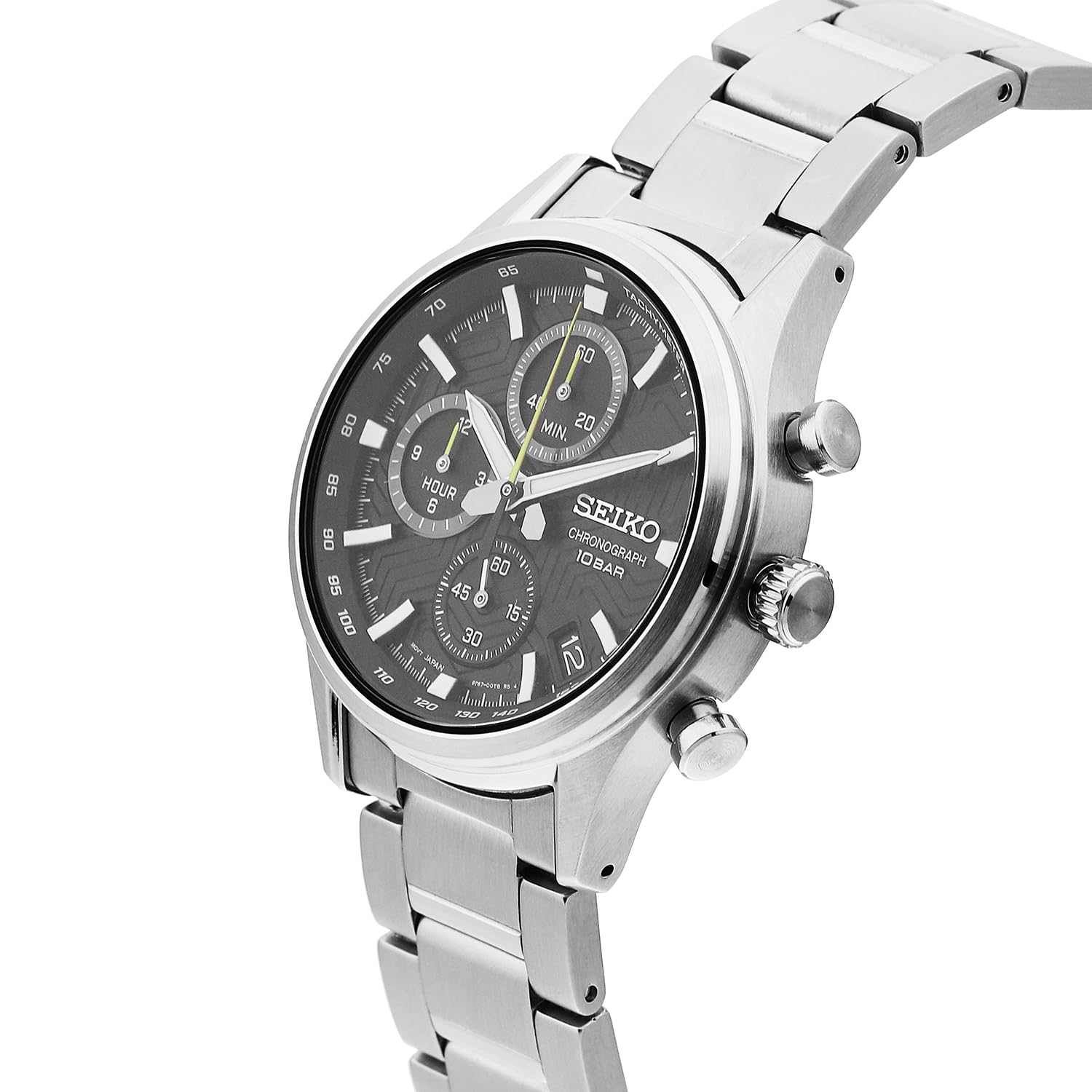seiko-classic-analog-quarz-armbanduhr-silber-edelstahl image 2