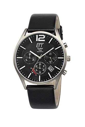 ett-solar-drive-egt-12051-21l-herrenuhr-leder-solaruhr-analog image 5