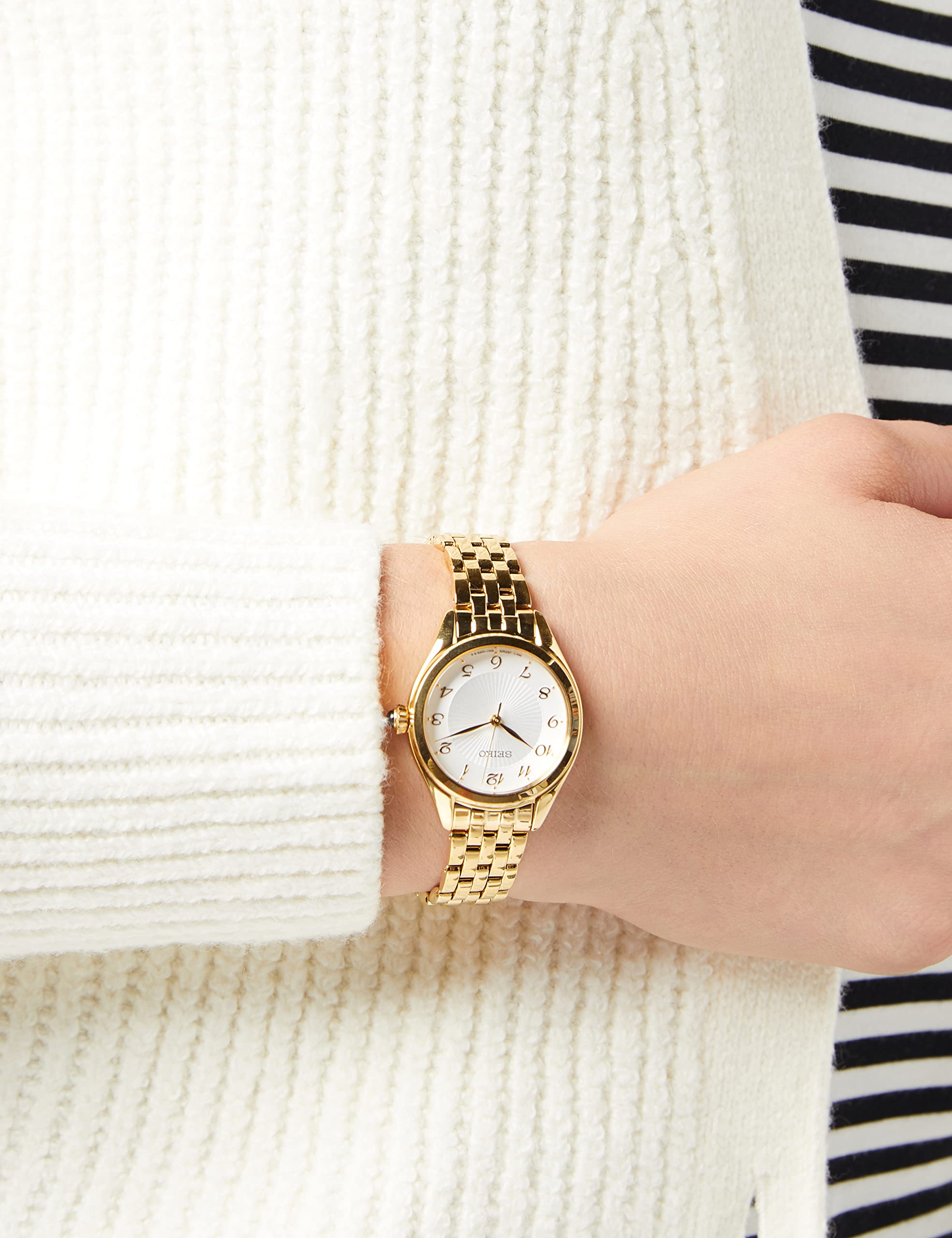seiko-sur384p1-classic-damenuhr-gold-edelstahl-quarz image 2