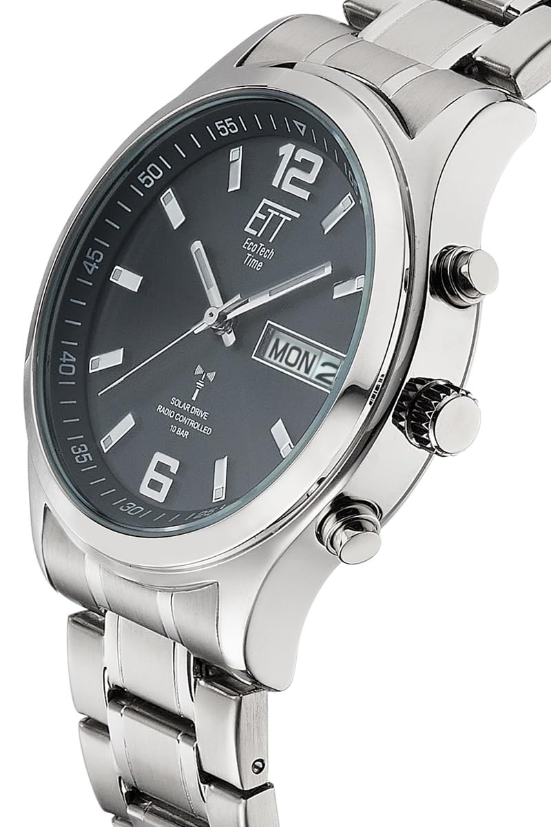 ett-solar-drive-funk-egs-11247-22m-herrenuhr-edelstahl-analog image 2