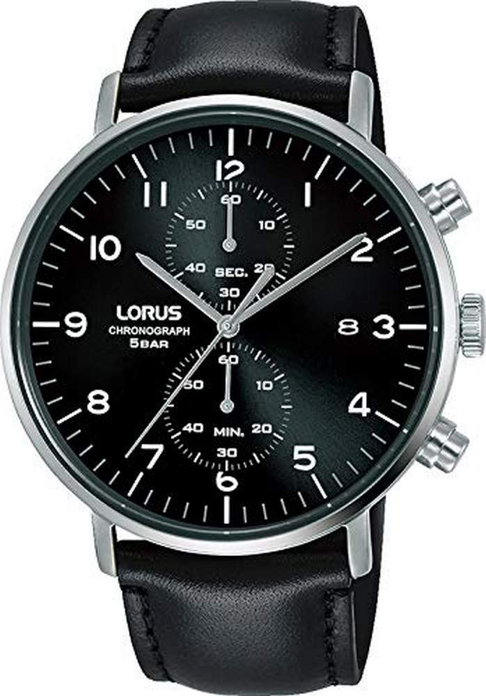 lorus-herrenuhren-analog-quarz-herrenuhr-echtleder image 1