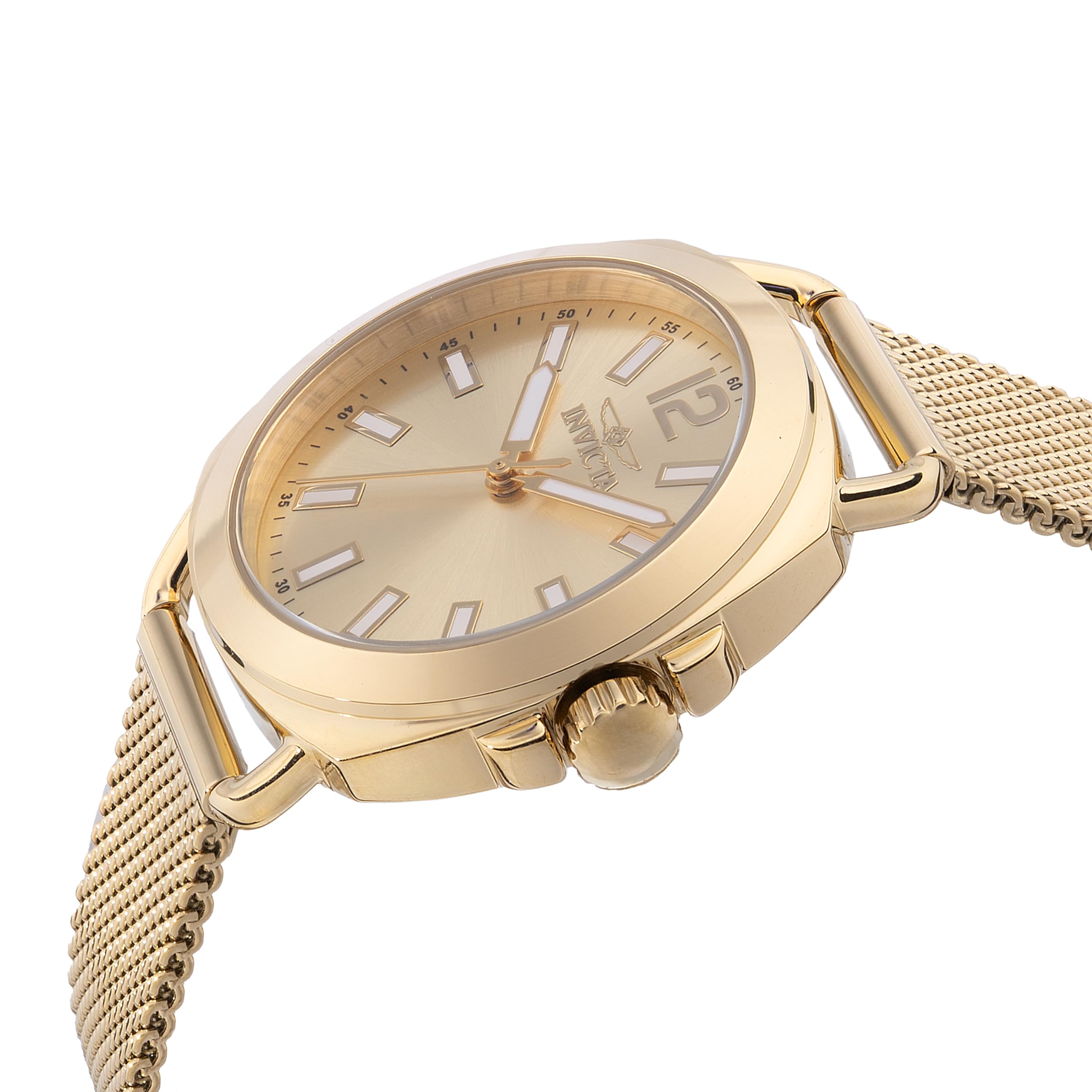 invicta-wildflower-damen-quarzuhr-32mm-wei-gold-edelstahl image 2