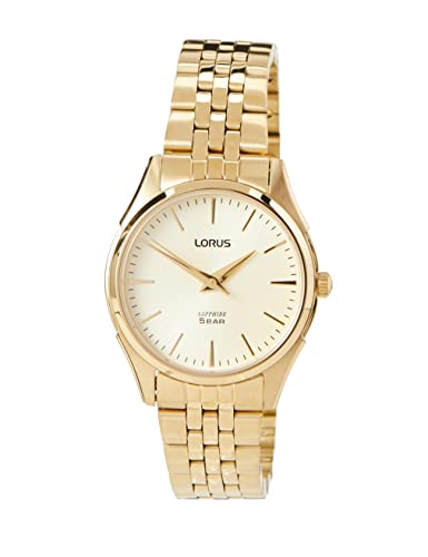 lorus-damenuhren-rg280sx9-damenuhr-gold-metallband image 6