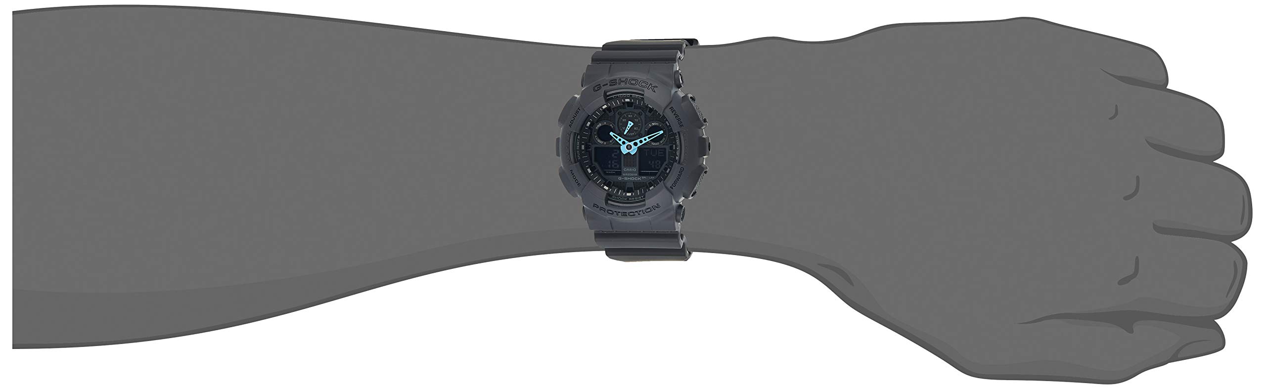 casio-g-shock-ga-100c-8aer-herrenuhr-analog-digital-titan image 4