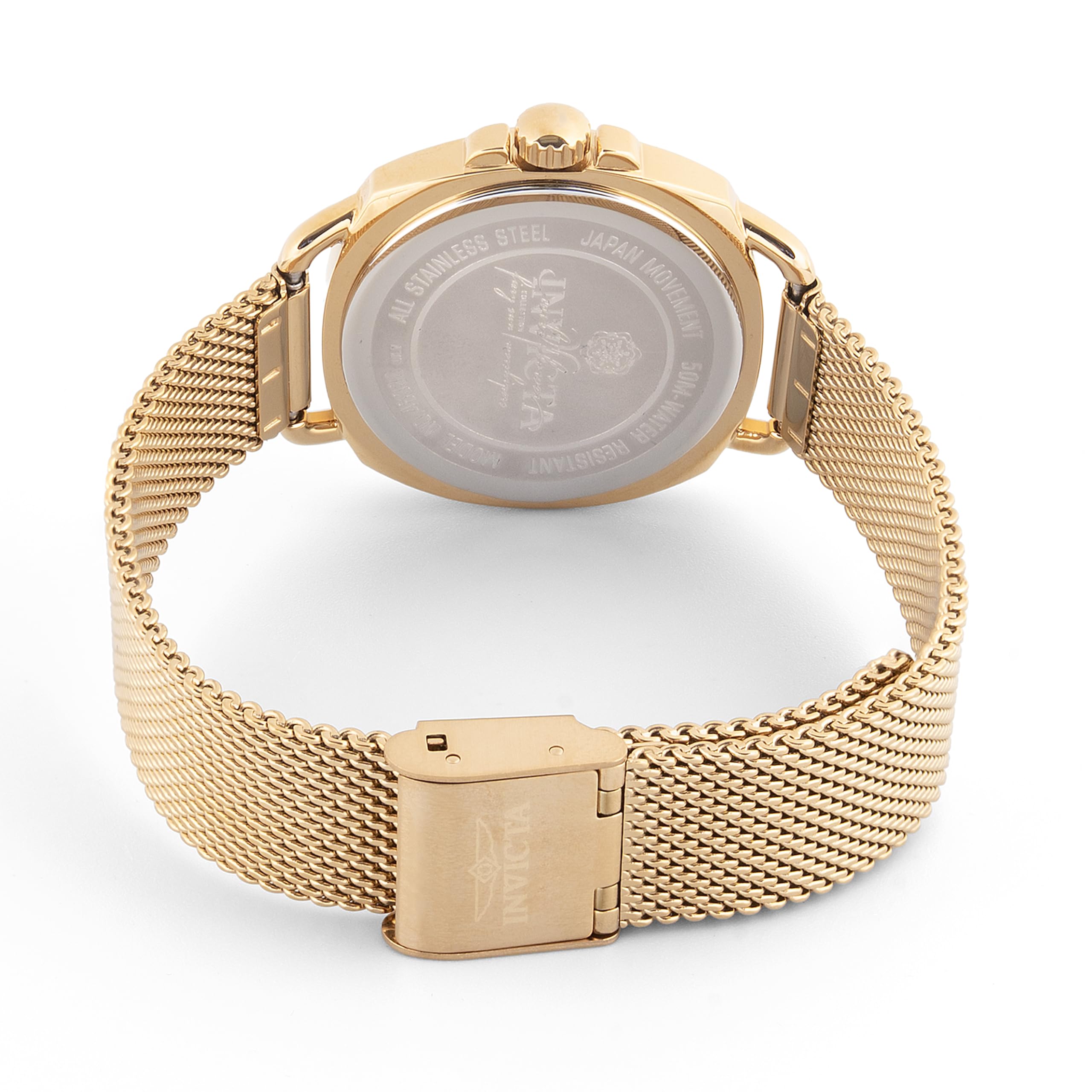 invicta-wildflower-damen-quarzuhr-32mm-wei-gold-edelstahl image 3