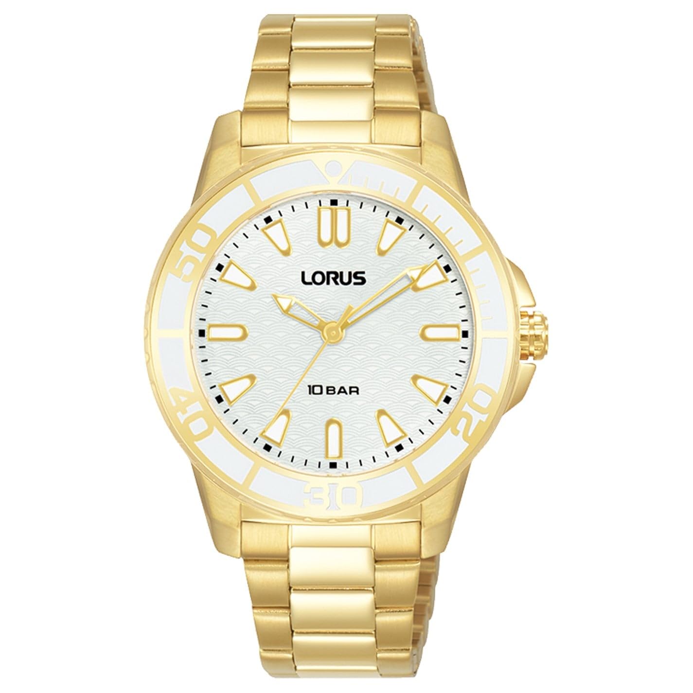 lorus-damenuhren-damenuhr-metall-gold-analog-quarz image 1