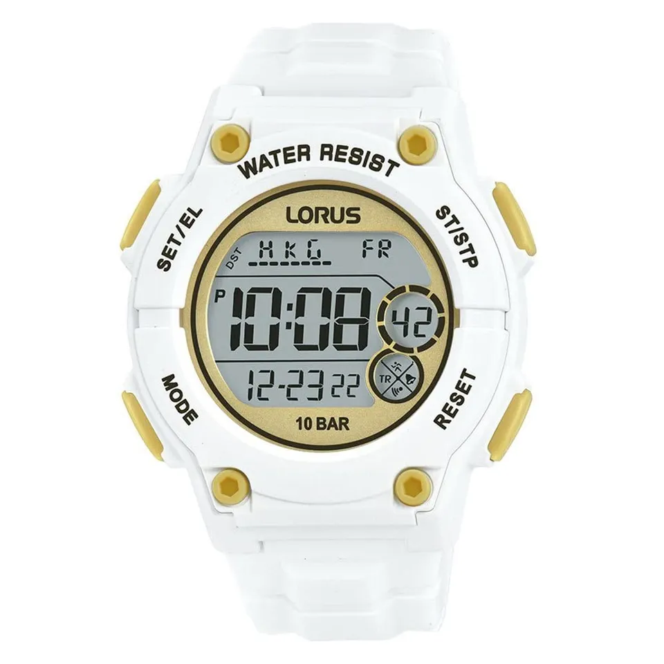 lorus-sport-digital-herrenuhr-silikon-wei-chronograph image 1