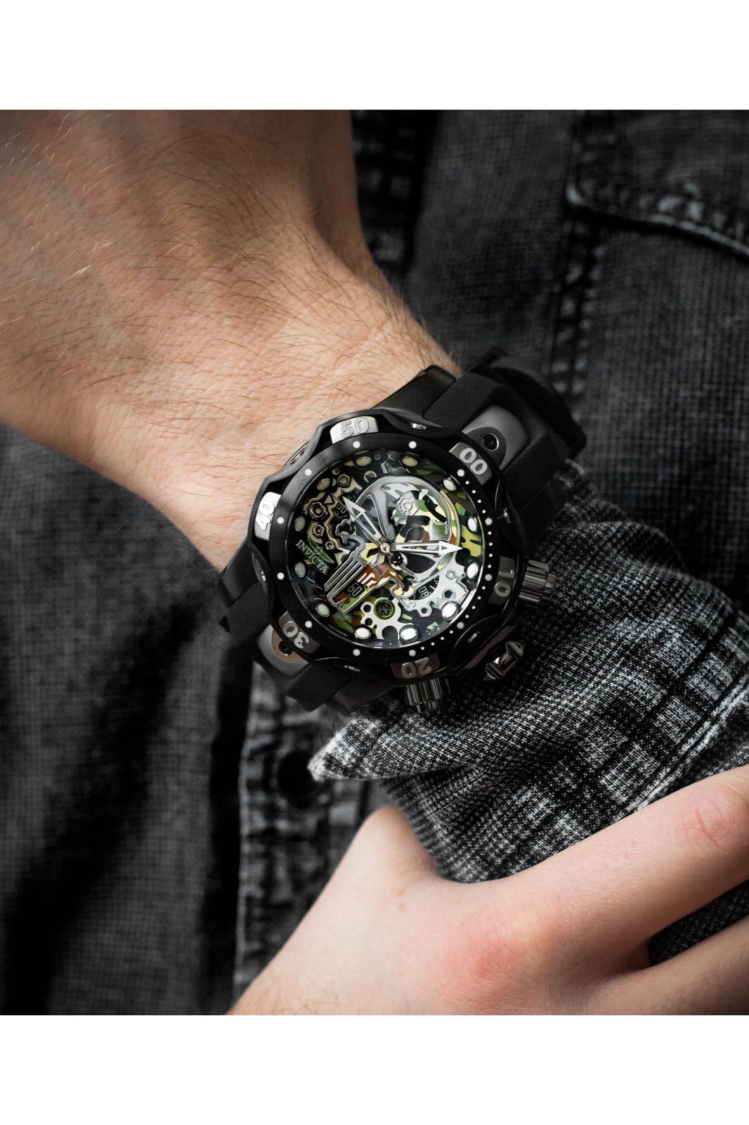 invicta-specialty-30630-herren-armbanduhr-schwarz-chronograph-quarz image 3