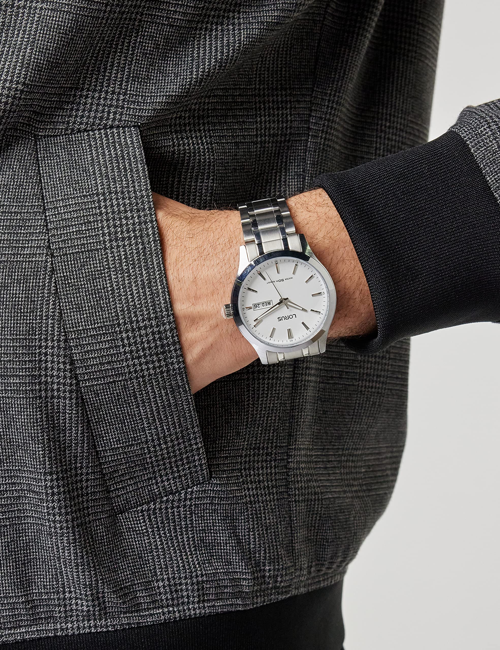 lorus-klassik-herrenuhr-wei-palladiumauflage image 2