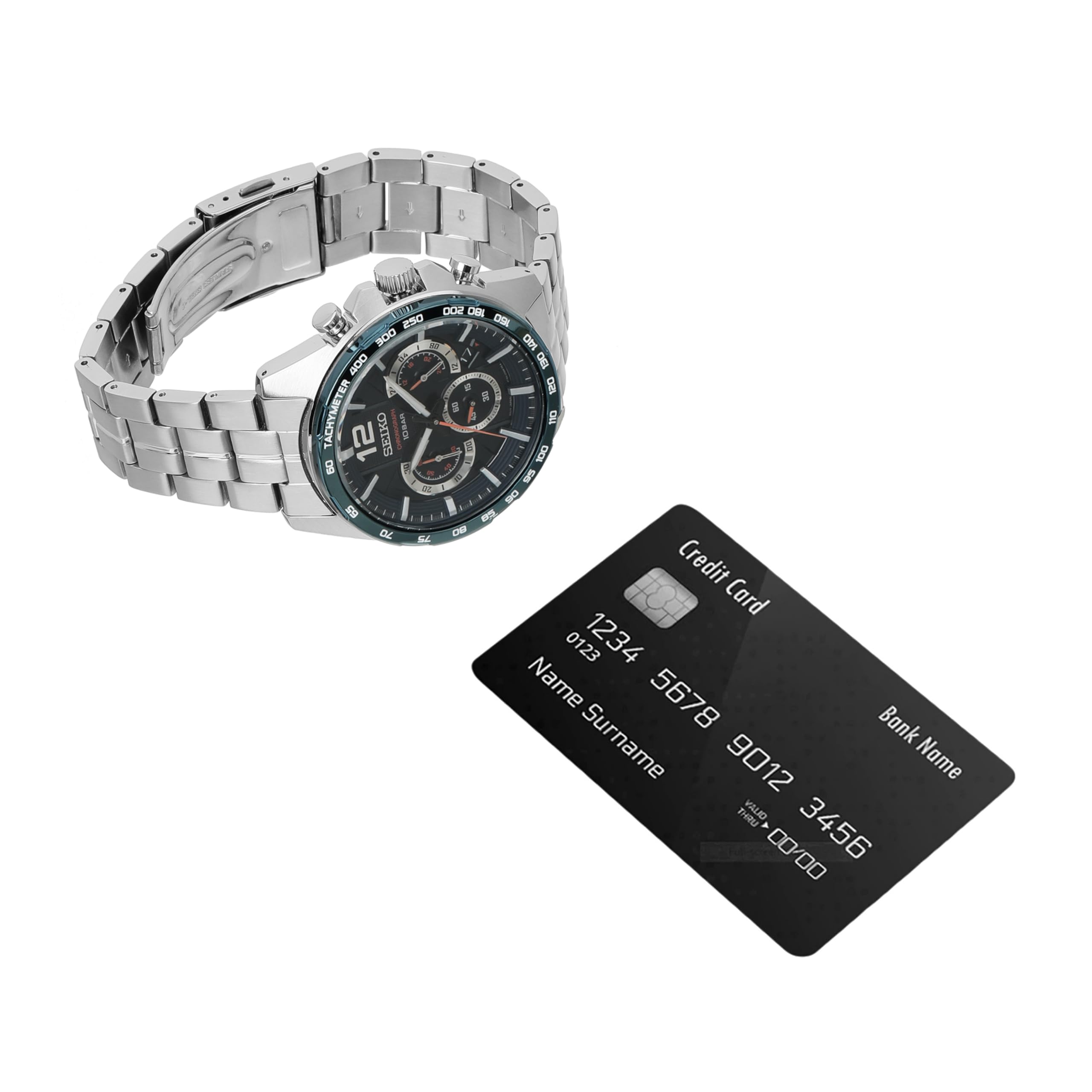 seiko-sport-ssb345p1-herren-chronograph-silber-blau image 6