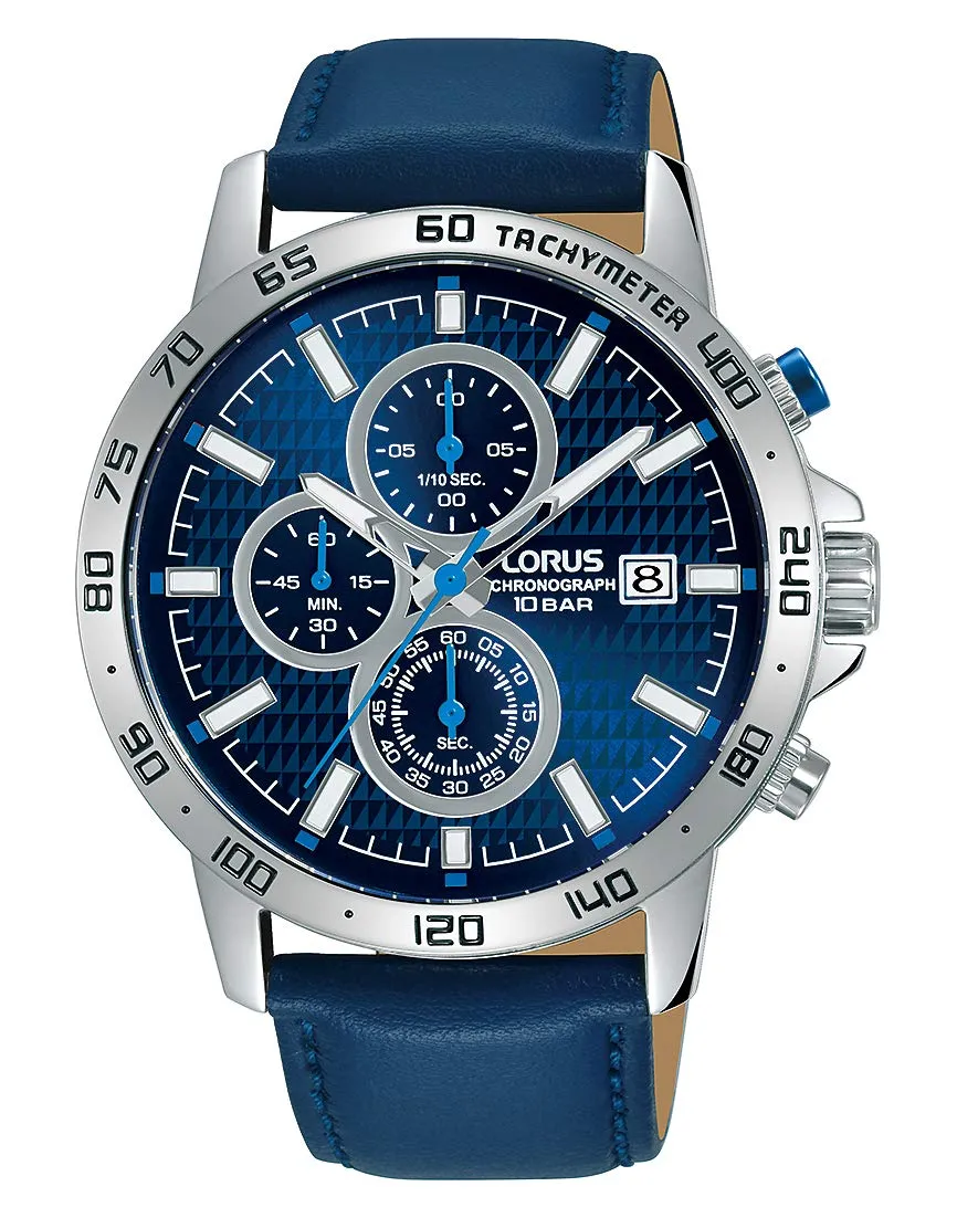 lorus-sport-rm307gx9-herren-chronograph-lederband image 1