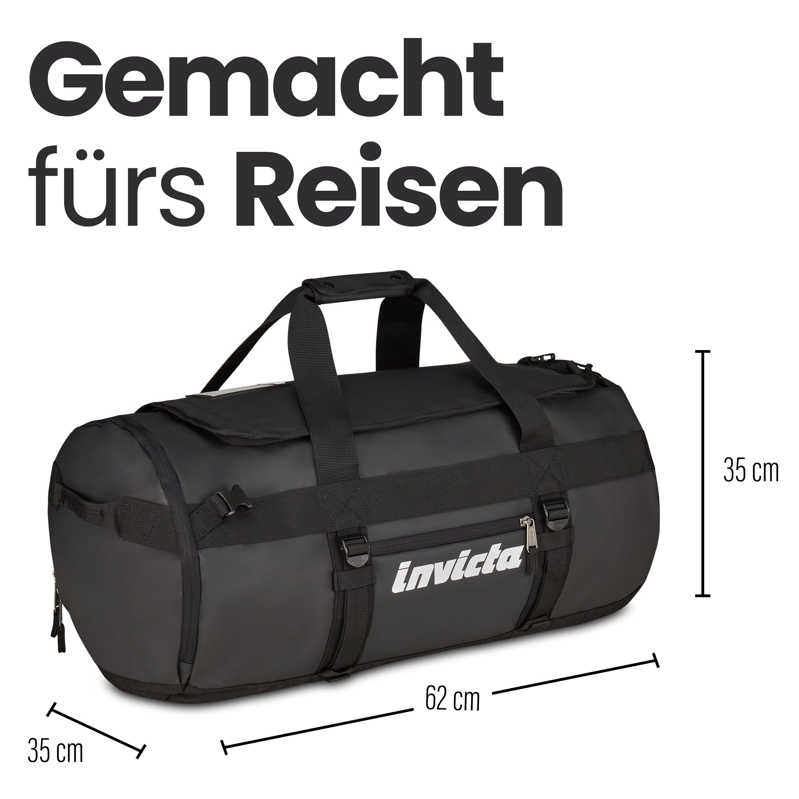 invicta-reisetasche-commuter-l-70-l-schwarz-aufgabegep-ck-mit-schuhfach image 2
