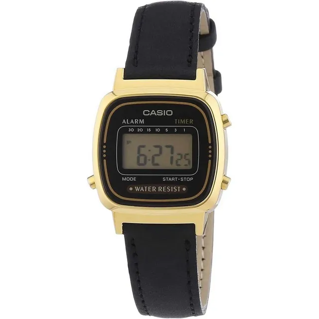 casio-collection-retro-damenuhr-digital-leder-gold image 1