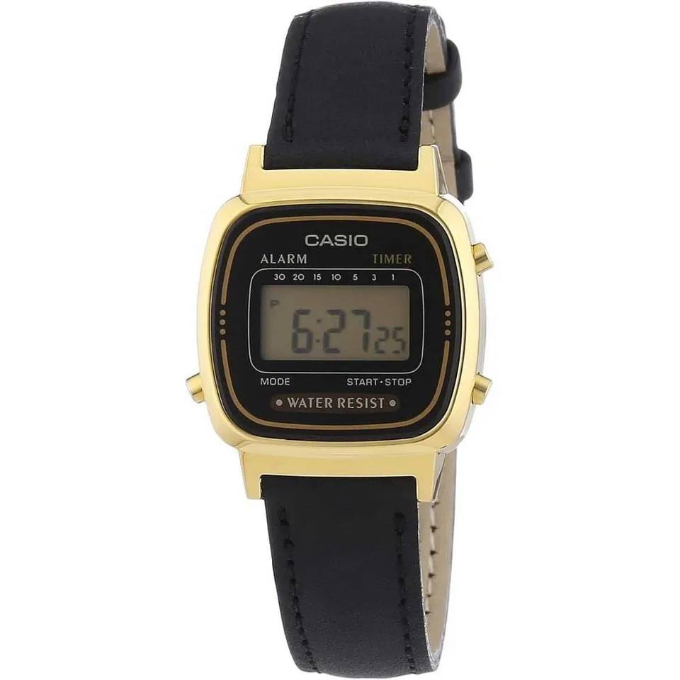 casio-collection-retro-damenuhr-digital-leder-gold image 1