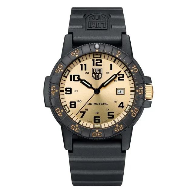 luminox-leatherback-sea-turtle-giant-outdooruhr-44mm-gold-schwarz image 1