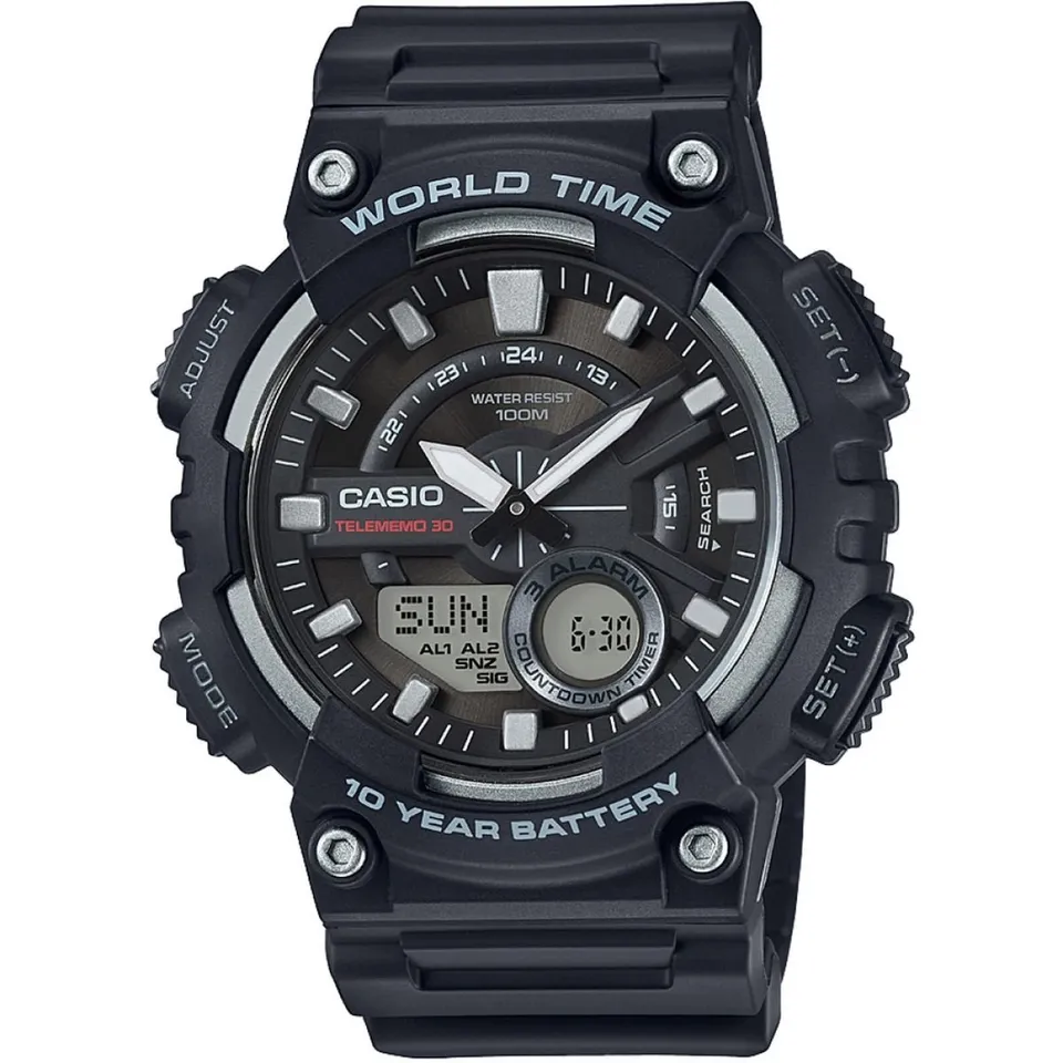 casio-collection-herrenuhr-digital-schwarz-grau image 1