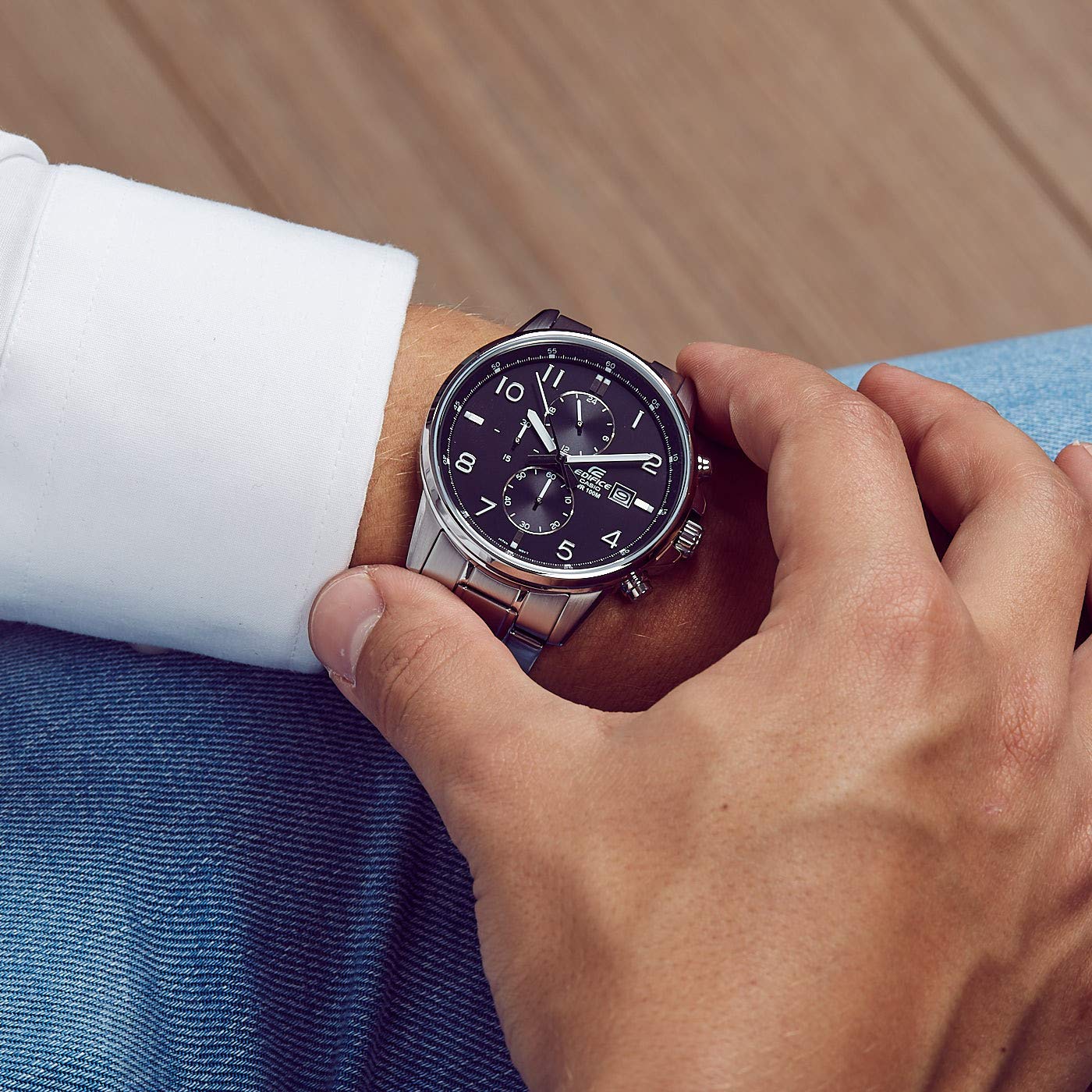 casio-edifice-efr-505d-1avef-herrenuhr-edelstahl-10-bar image 4