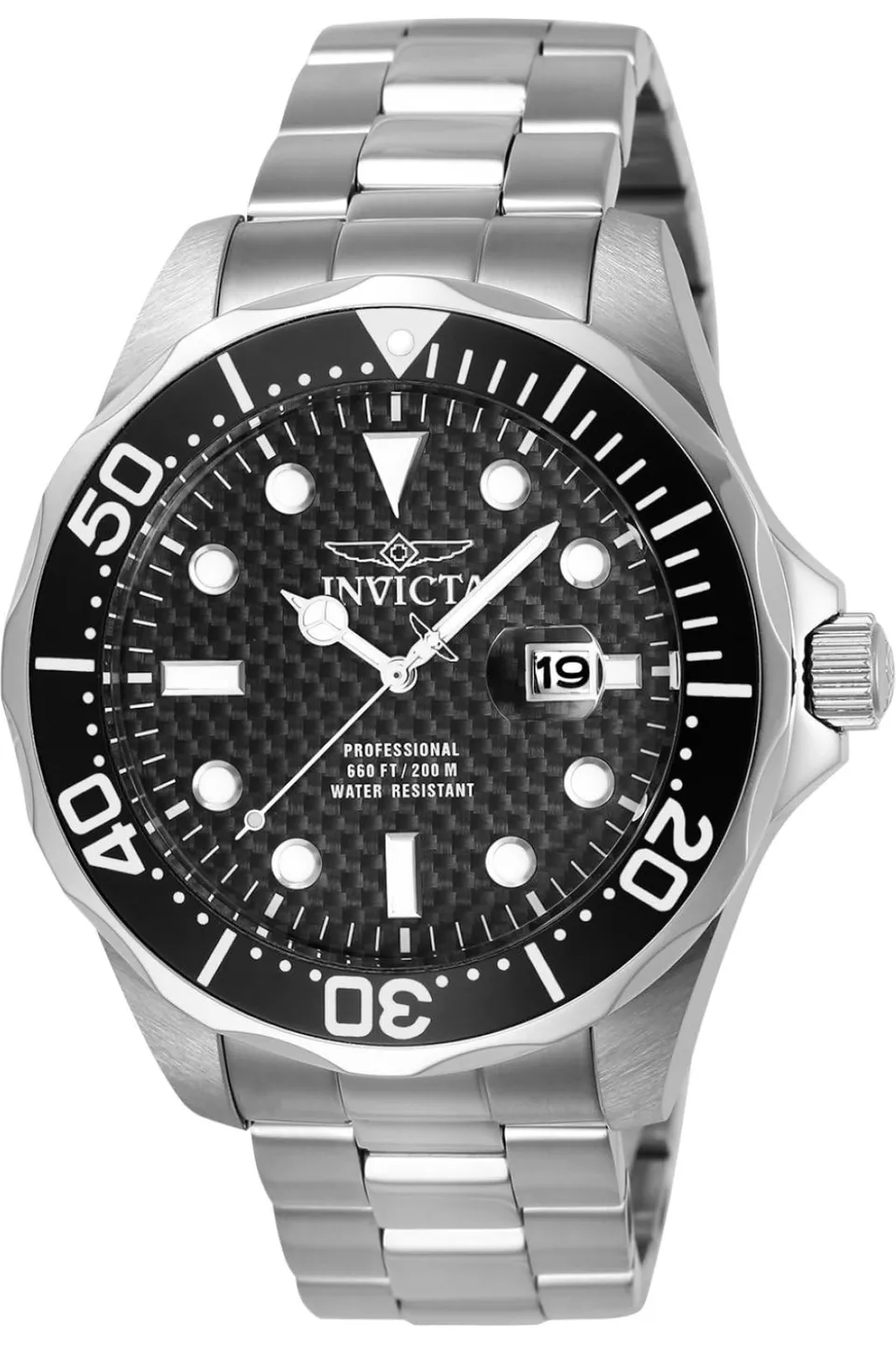 invicta-pro-diver-herrenuhr-47mm-silber-schwarz-quarz image 1