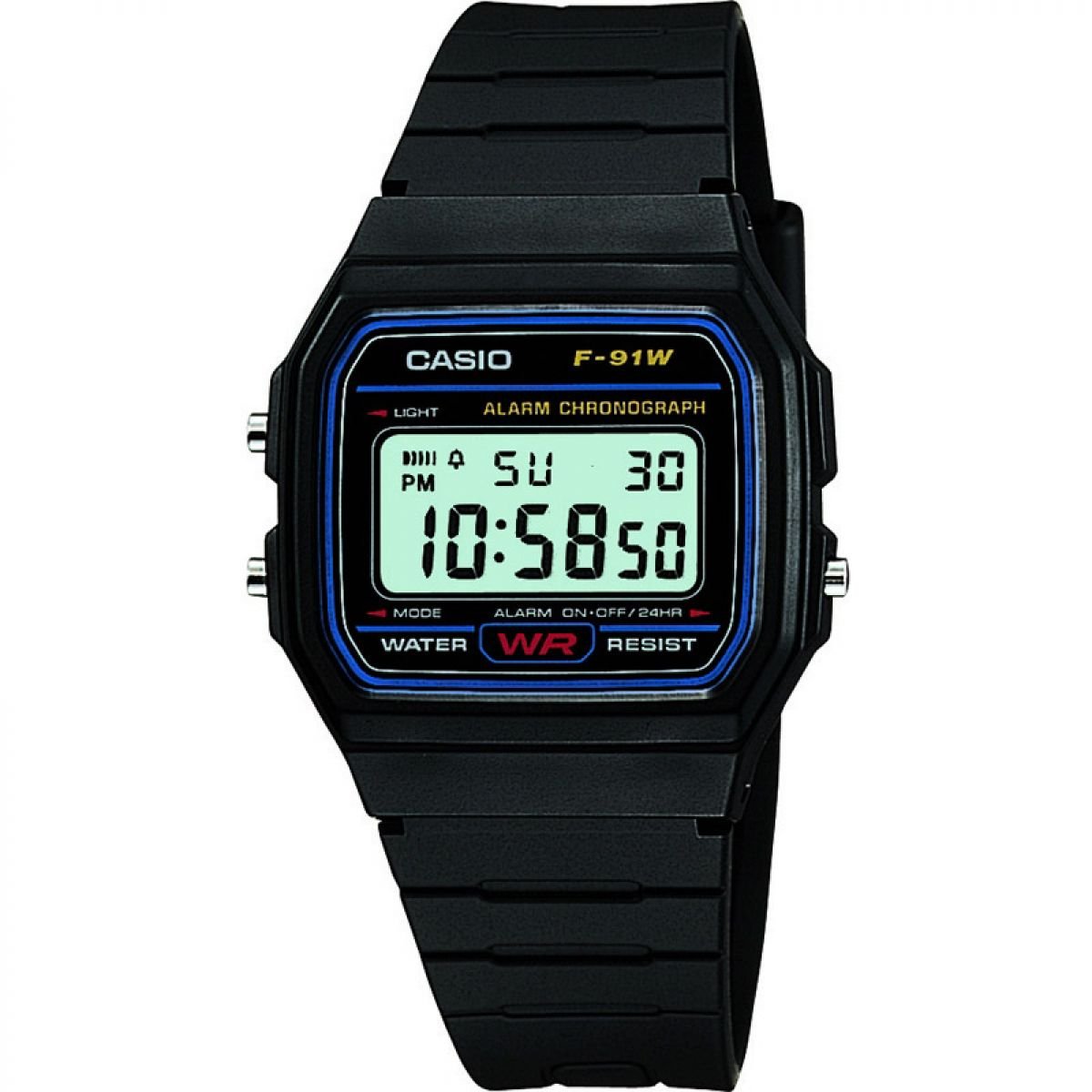 casio-collection-f-91w-digitaluhr-unisex-kunstharz-schwarz image 1