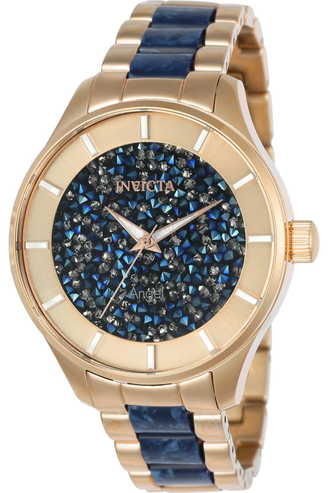 invicta-angel-damenuhr-40mm-ros-gold-blau-edelstahl image 1