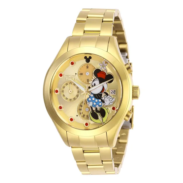 invicta-disney-minnie-mouse-27402-damenuhr-gold-40mm image 1