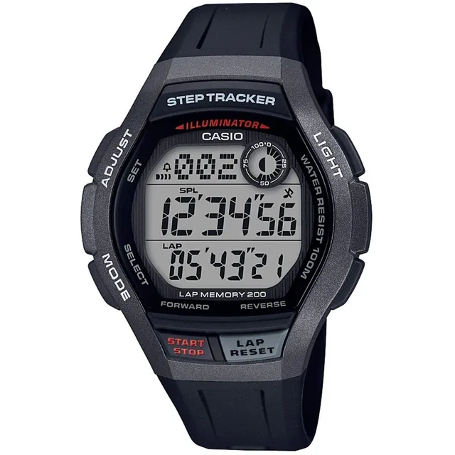 casio-digital-sportuhr-herren-harz-10-bar-step-tracker image 1
