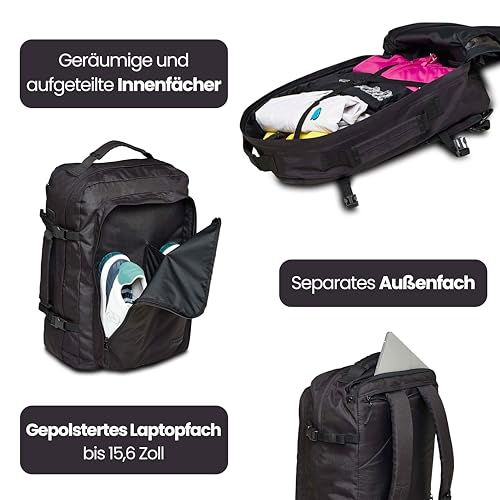 invicta-freeway-rucksack-41l-schwarz-mit-laptopfach image 8