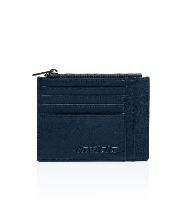 invicta-accessories-kartenetui-leder-blau-mit-m-nzfach image 1