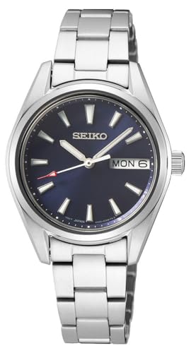 seiko-classic-damen-armbanduhr-quarz-edelstahl-silber-analog image 4