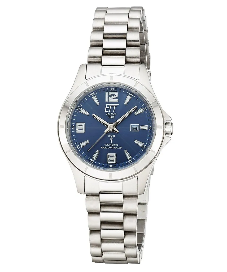 ett-solar-drive-funk-els-11675-32m-damen-funkuhr-edelstahl image 1
