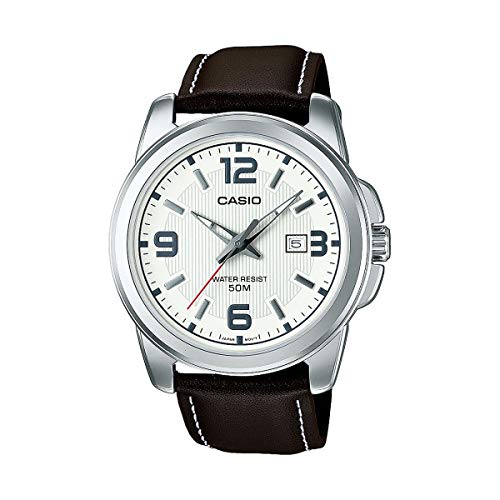casio-analog-herrenuhr-schwarz-leder-45mm-quarz image 4