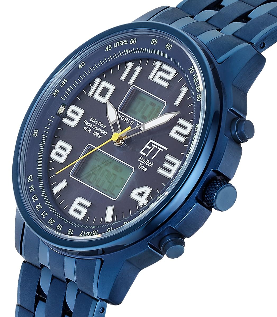 ett-solar-drive-funk-egs-11735-32m-herrenuhr-solar-edelstahl image 2