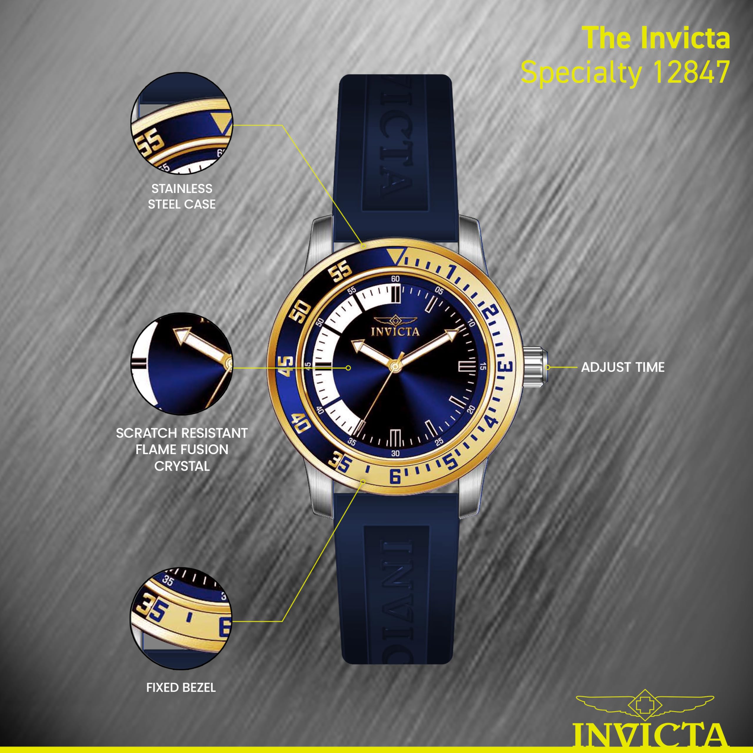 invicta-specialty-herren-quarzuhr-45mm-blau-gold-edelstahl image 4