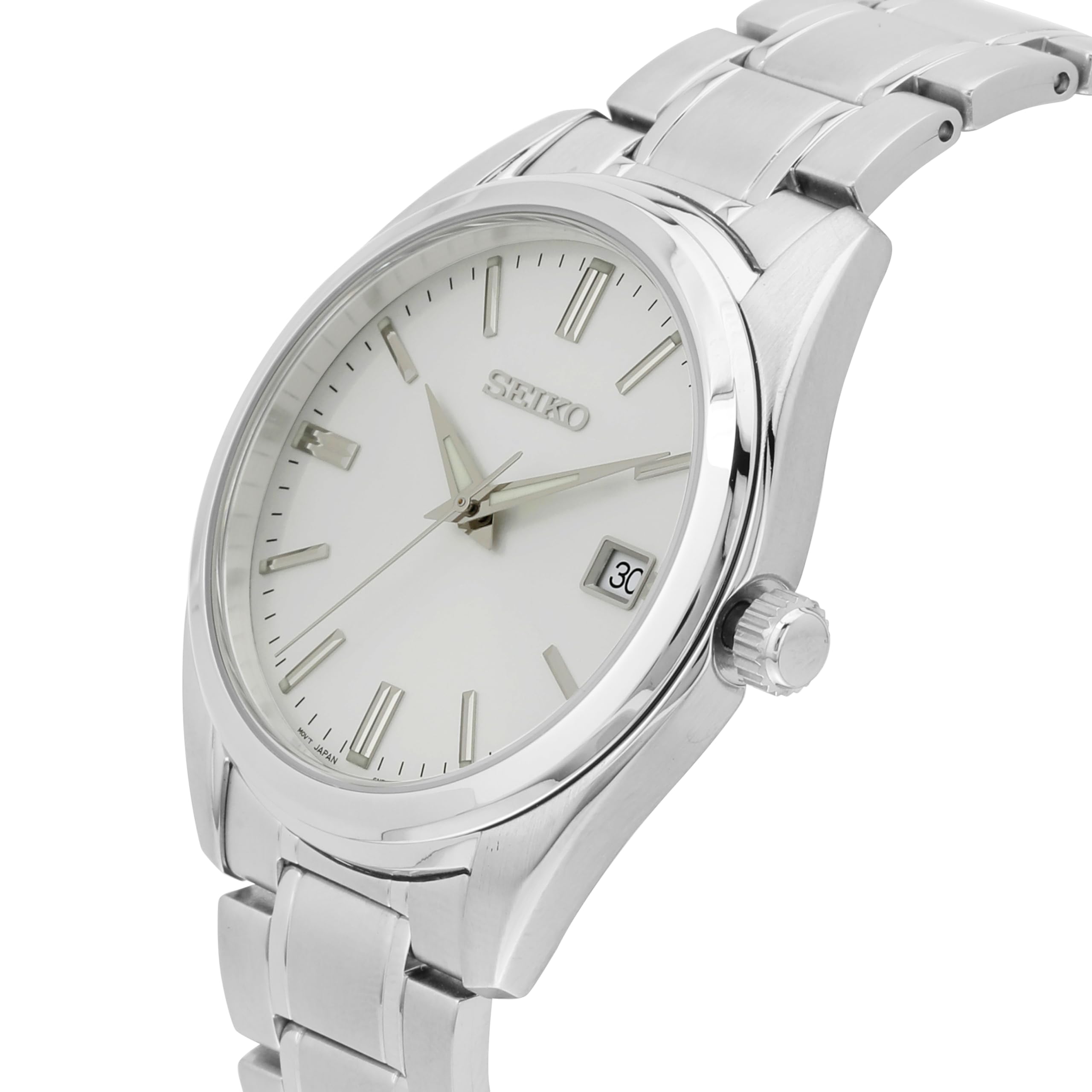 seiko-classic-herren-uhr-quarz-sur307p1-edelstahl image 2