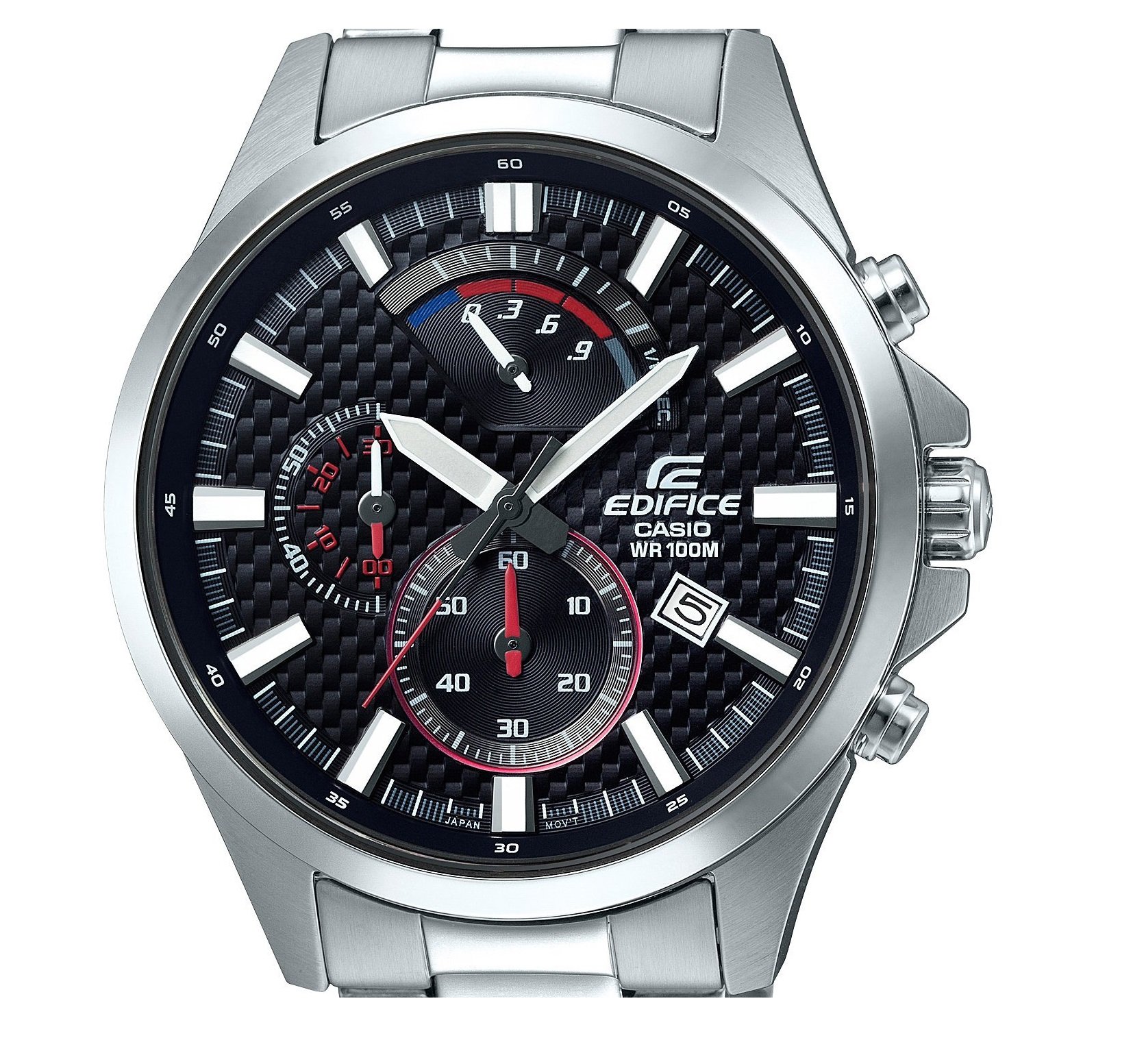 casio-edifice-efv-530d-herrenuhr-edelstahl-chrono image 2