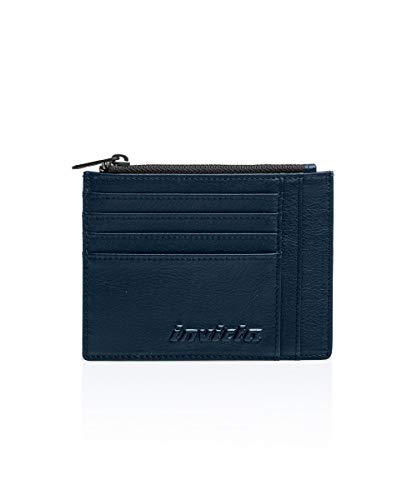 invicta-accessories-kartenetui-leder-blau-mit-m-nzfach image 2