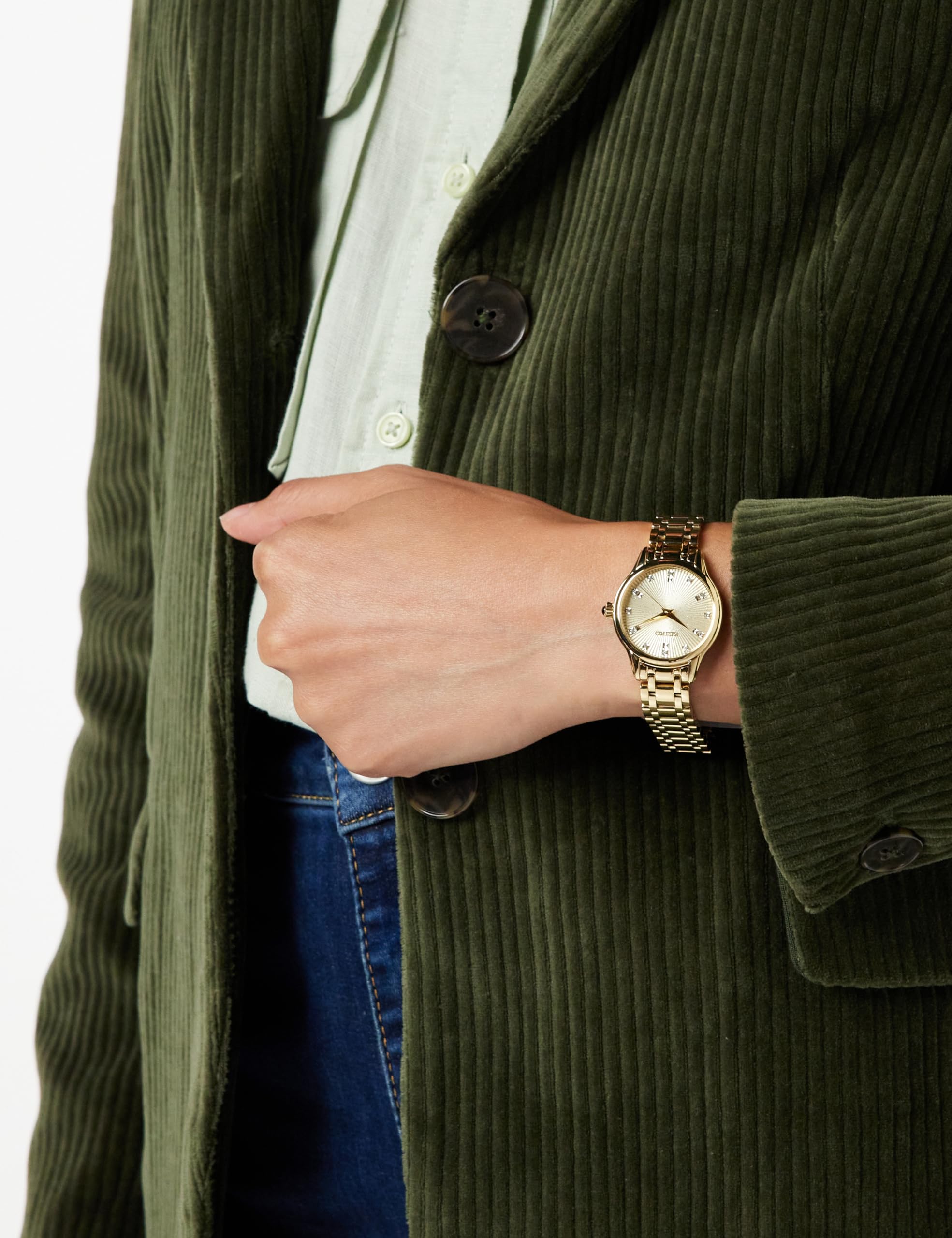 seiko-classic-srz552p1-damenuhr-edelstahl-quarz image 2