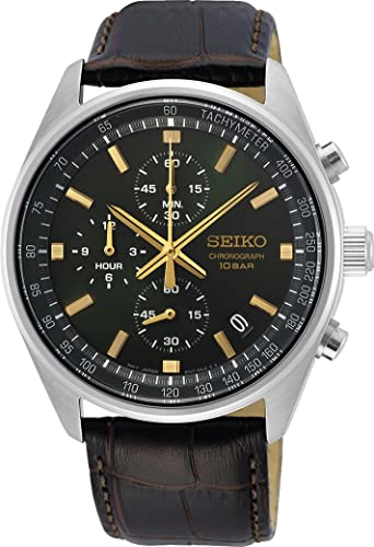seiko-sport-ssb385p1-chronograph-herrenuhr-lederband image 4