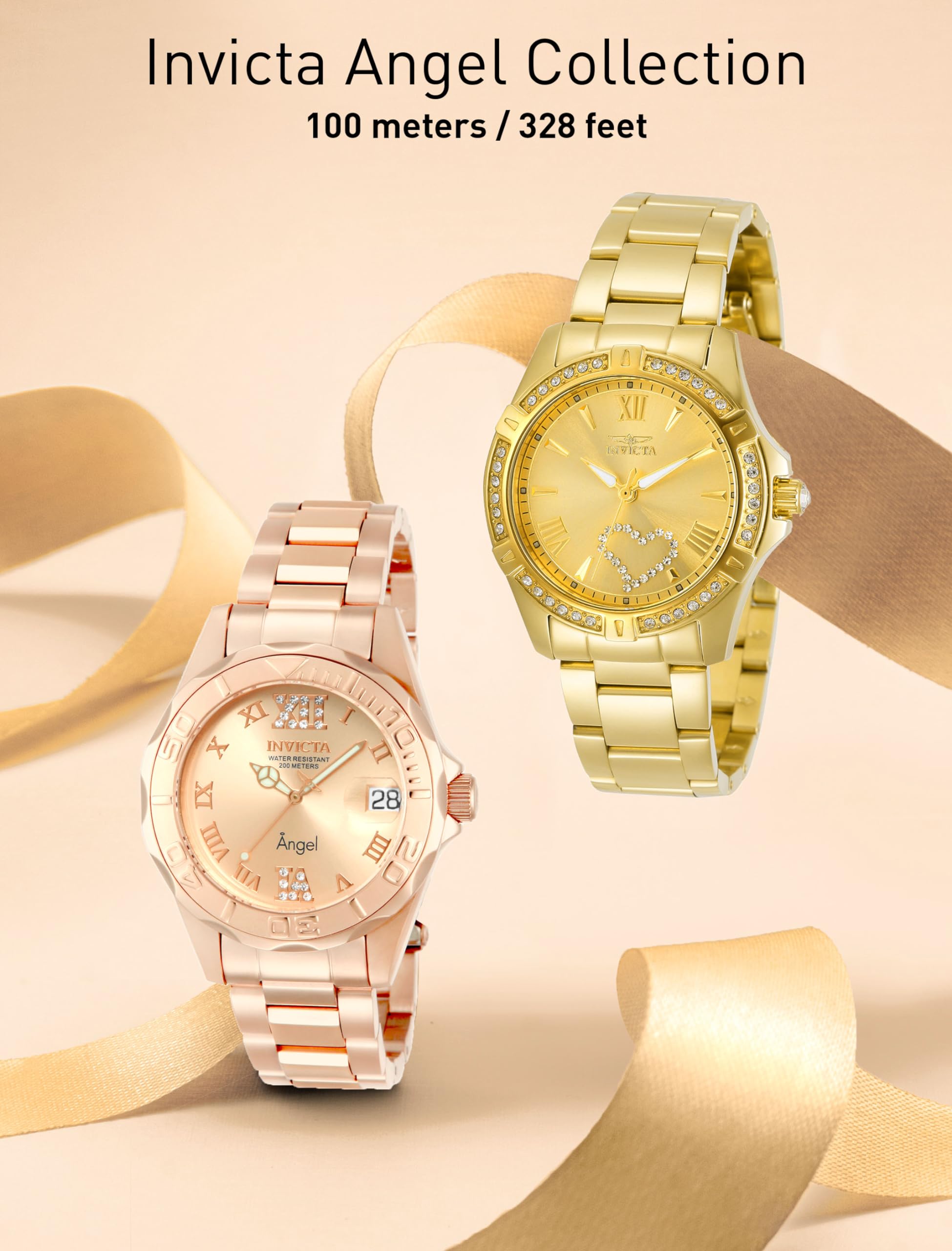invicta-angel-damenuhr-34mm-gold-quarz-edelstahl image 5