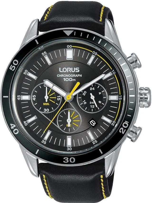 lorus-sport-rt311hx9-herren-chronograph-leder-edelstahl image 1