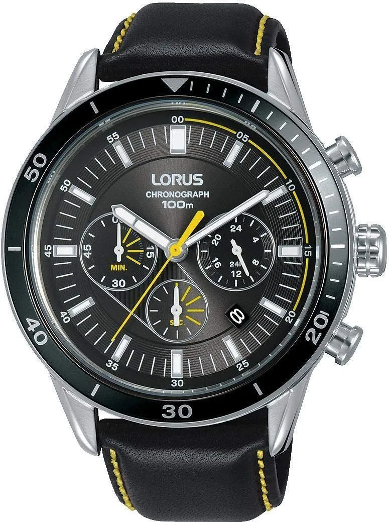 lorus-sport-rt311hx9-herren-chronograph-leder-edelstahl image 1
