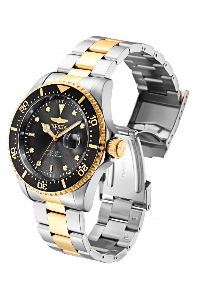 invicta-pro-diver-43mm-herrenuhr-quarz-bicolor-schwarz image 2