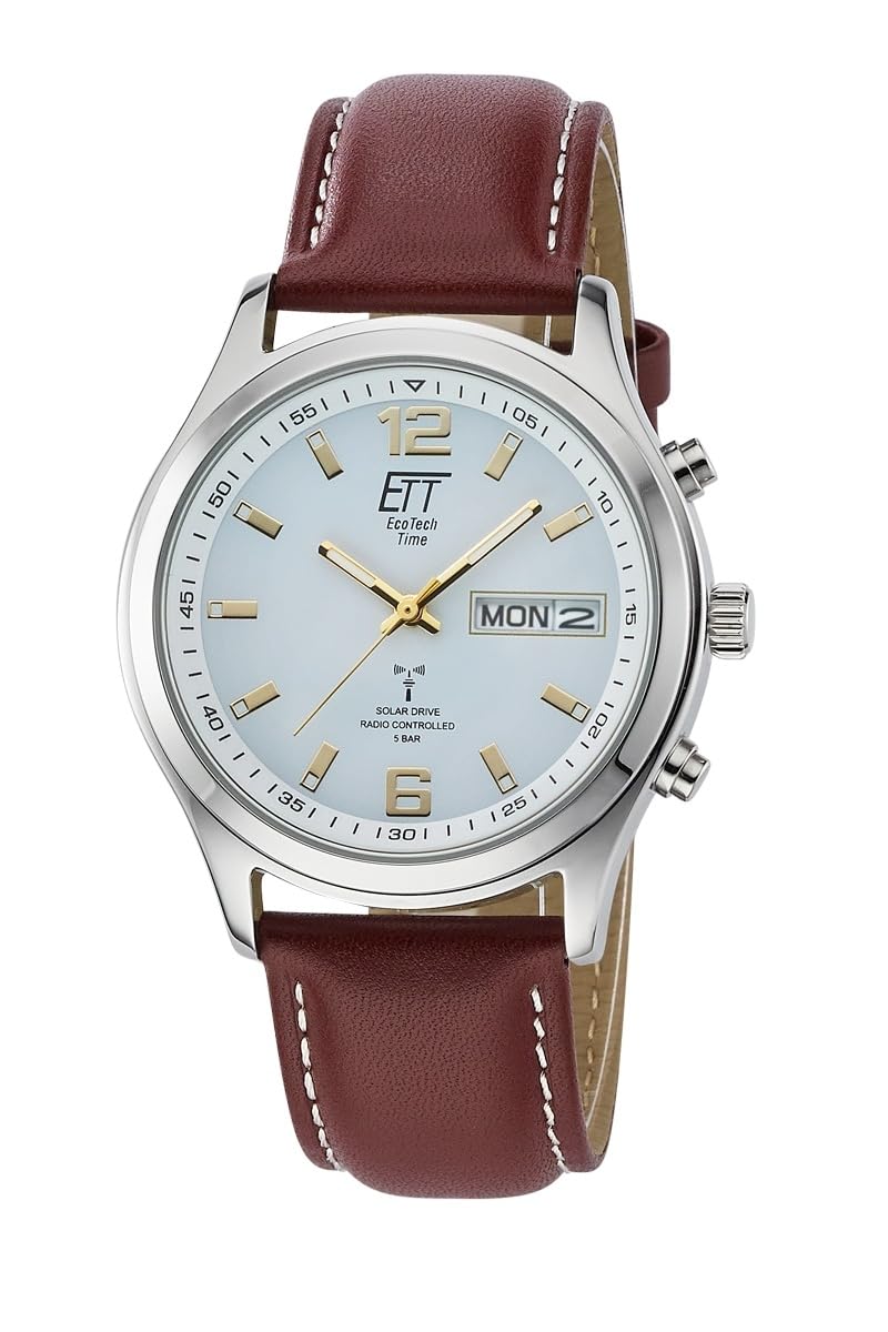 ett-solar-drive-funk-egs-11248-12l-herren-uhr-leder-analog image 1