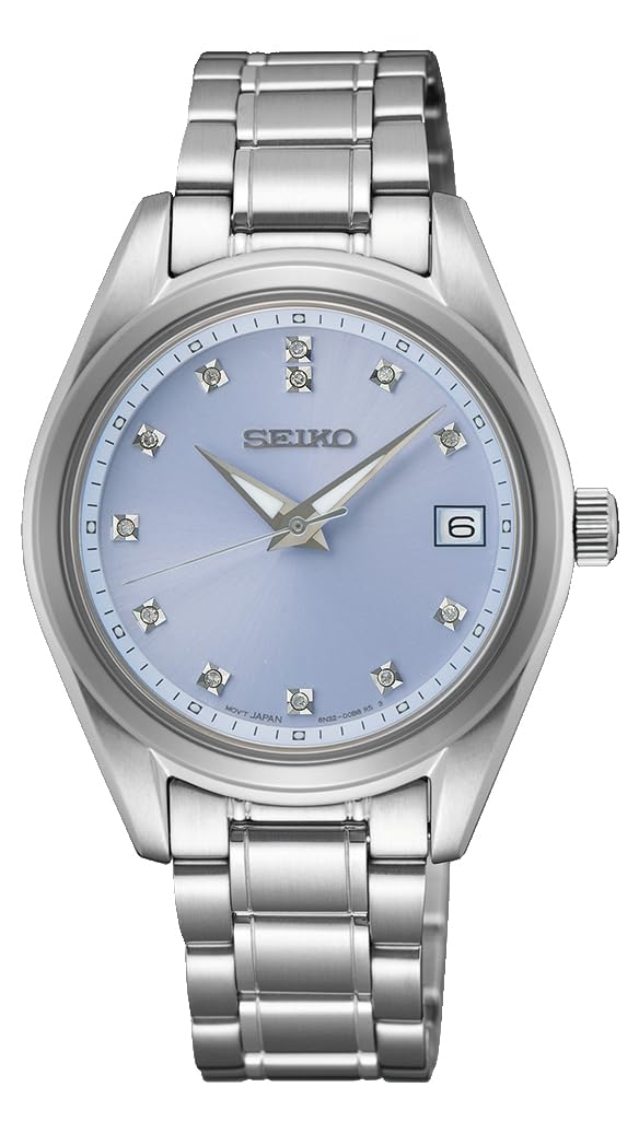 seiko-classic-analog-quarz-uhr-silber-edelstahl image 1