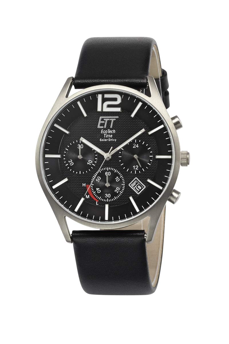 ett-solar-drive-egt-12051-21l-herrenuhr-leder-solaruhr-analog image 1