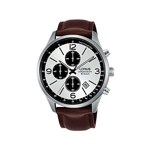 lorus-herrenuhren-analog-quarz-herrenuhr-braun-leder-quarz image 8