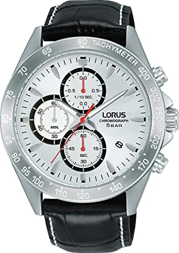lorus-herrenuhr-chronograph-rm371gx9-lederband image 3