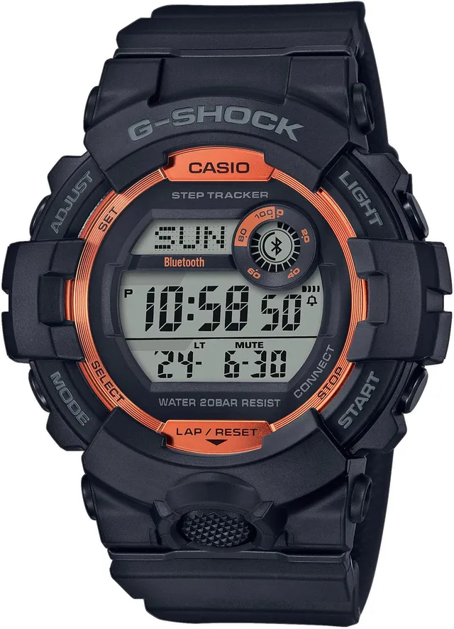 casio-g-shock-gbd-800sf-1er-smartwatch-schwarz-orange-bluetooth image 1