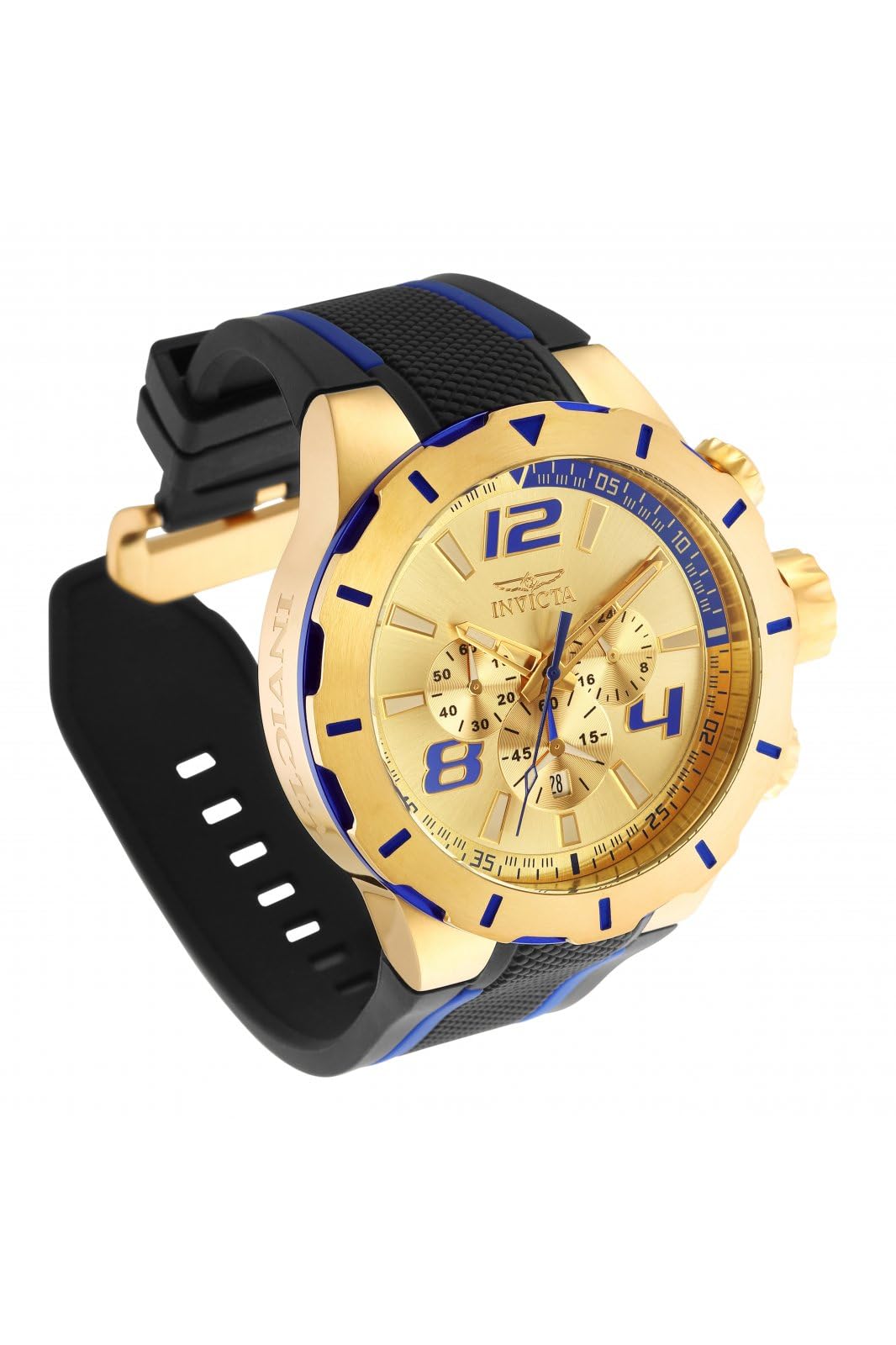 invicta-s1-rally-herrenuhr-53-mm-gold-blau-quarz image 2